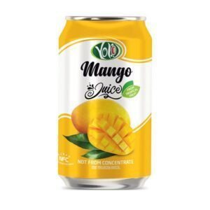 Not From Concentrate 330ml canned fresh fruit mango juice