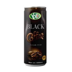 250ml canned black coffee sugar free drink