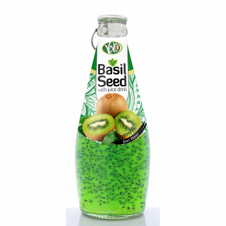 Basil seed drink with kiwi juice - Aloefield Beverages Co. Ltd