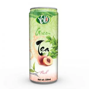 330ml green tea with peach flavor