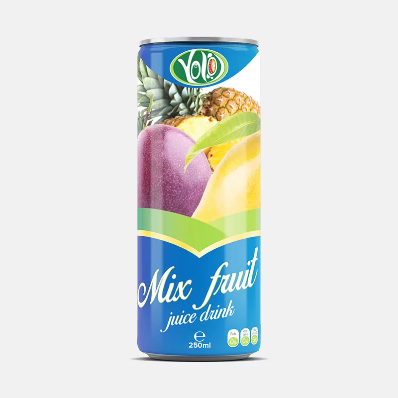 250ml canned mix fruit juice drink from fruit tropicana