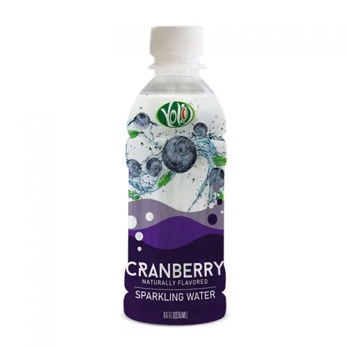 350ml pet bottle sparkling water cranberry