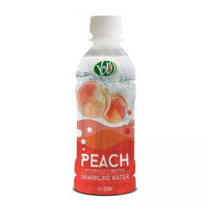 350ml pet bottle sparkling water peach