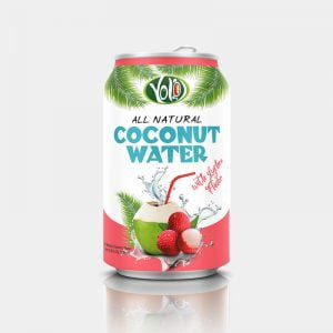 330ml canned coconut water lychee juice