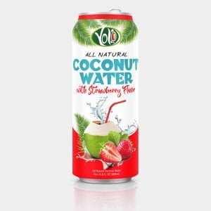 500ml fresh coconut water strawberry flavor