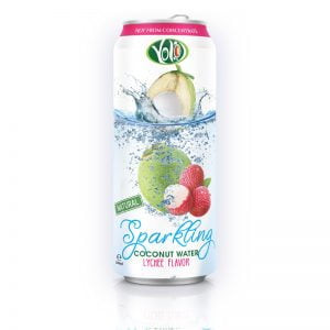 Sparkling Coconut Water with Lychee Juice