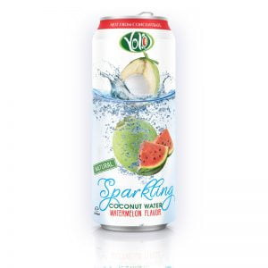 Sparkling Coconut Water with Watermelon Juice