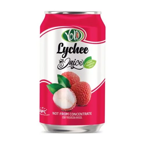 bulk 330ml canned fresh fruit lychee juice cheap price 1