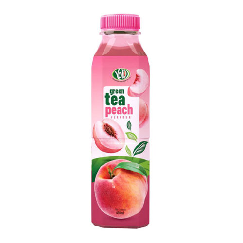 450ml pet bottl green tea drink with peach flavor Yolo brand beverage